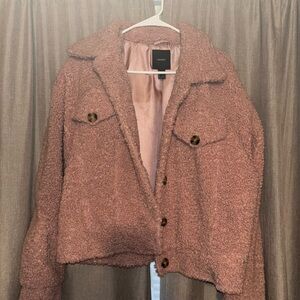 Forever 21 Blush Teddy Jacket